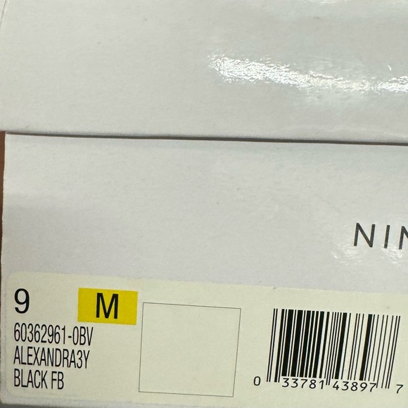 Nine West Alexandra Heels Size 9 M Color Black - Picture 7 of 7
